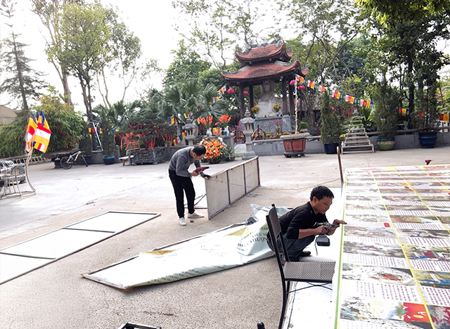 Tổ chức lễ hội Phật Giáo - Thi công bảng treo