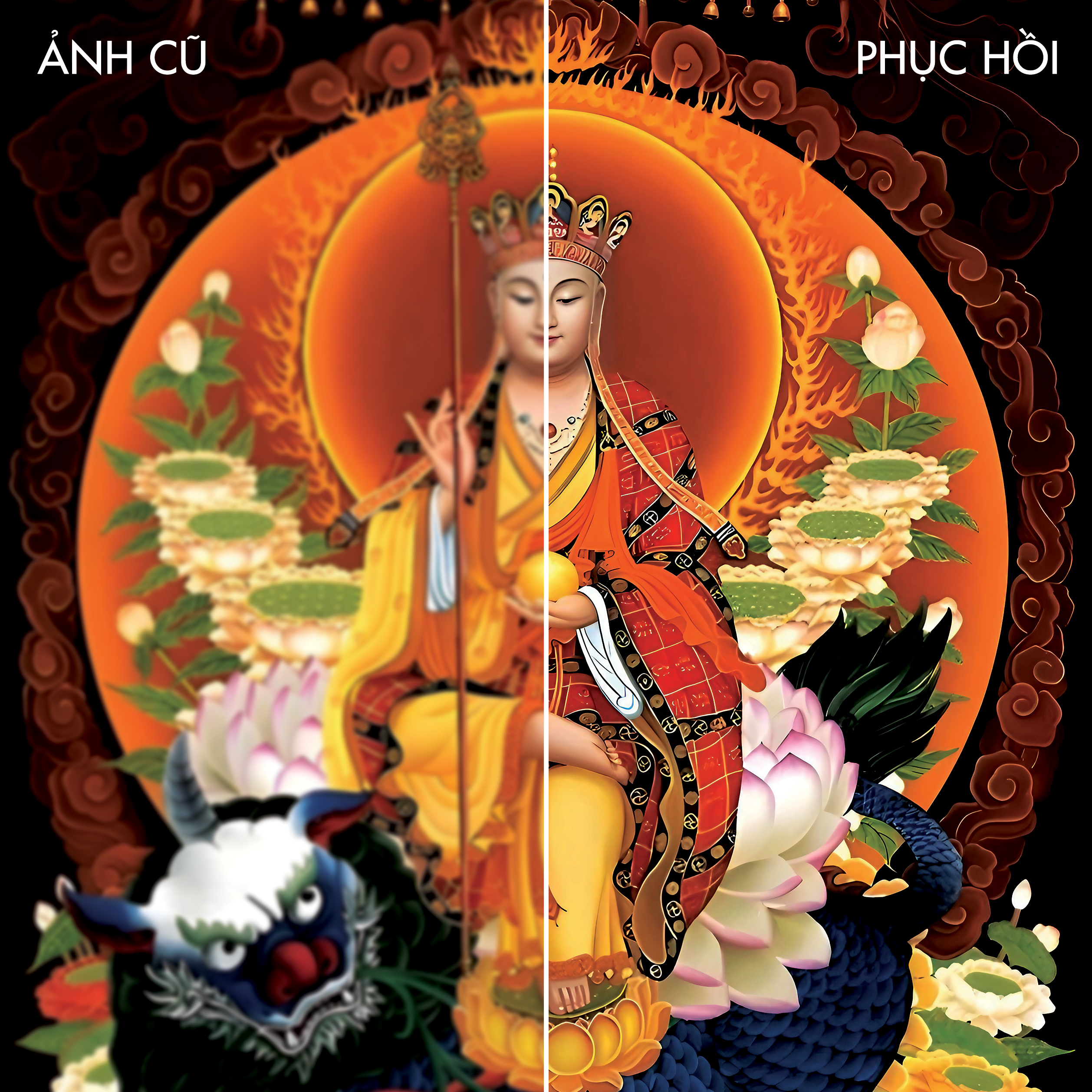 Phục Hồi Tranh Ảnh Phật Giáo